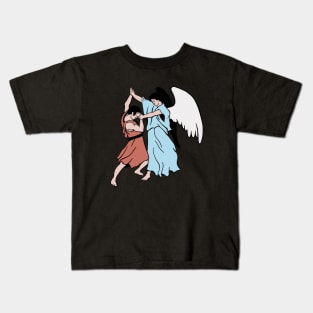 Jacob Wrestling With The Angel Kids T-Shirt